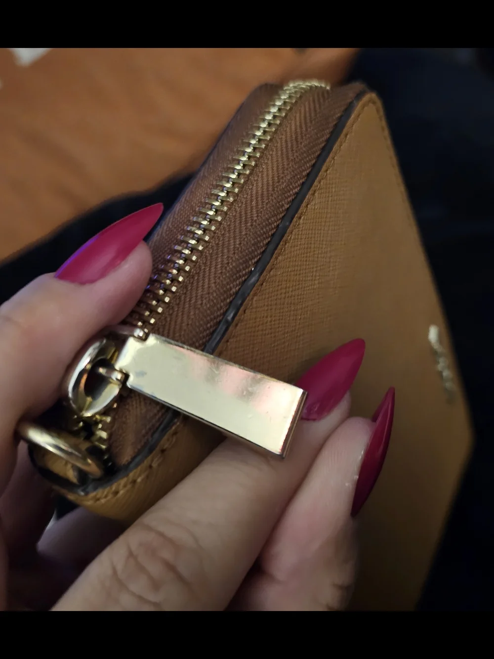 Michael Kors Leather Continental Wristlet